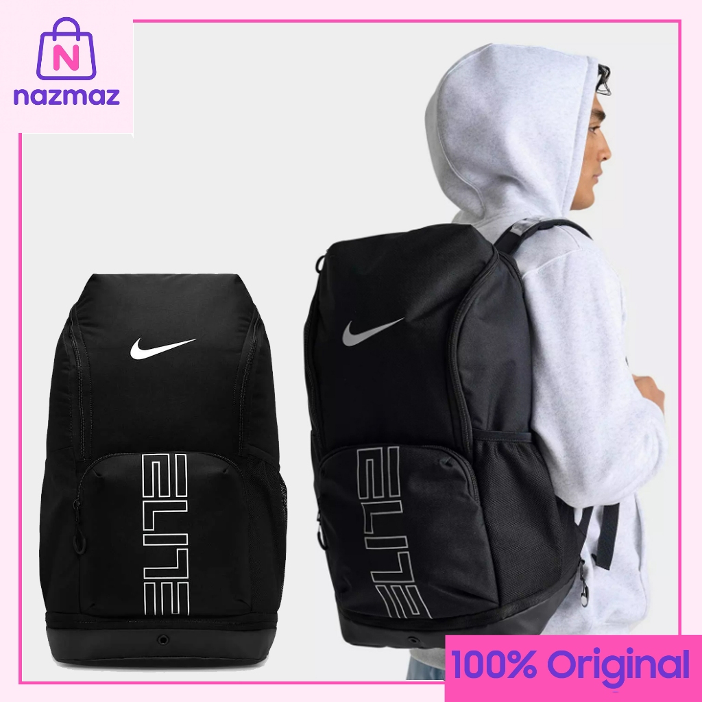 Tas Nike Varsity Hoops Elite Backpack 100% Authentic BLACK | Tas Olahraga | Tas Basket