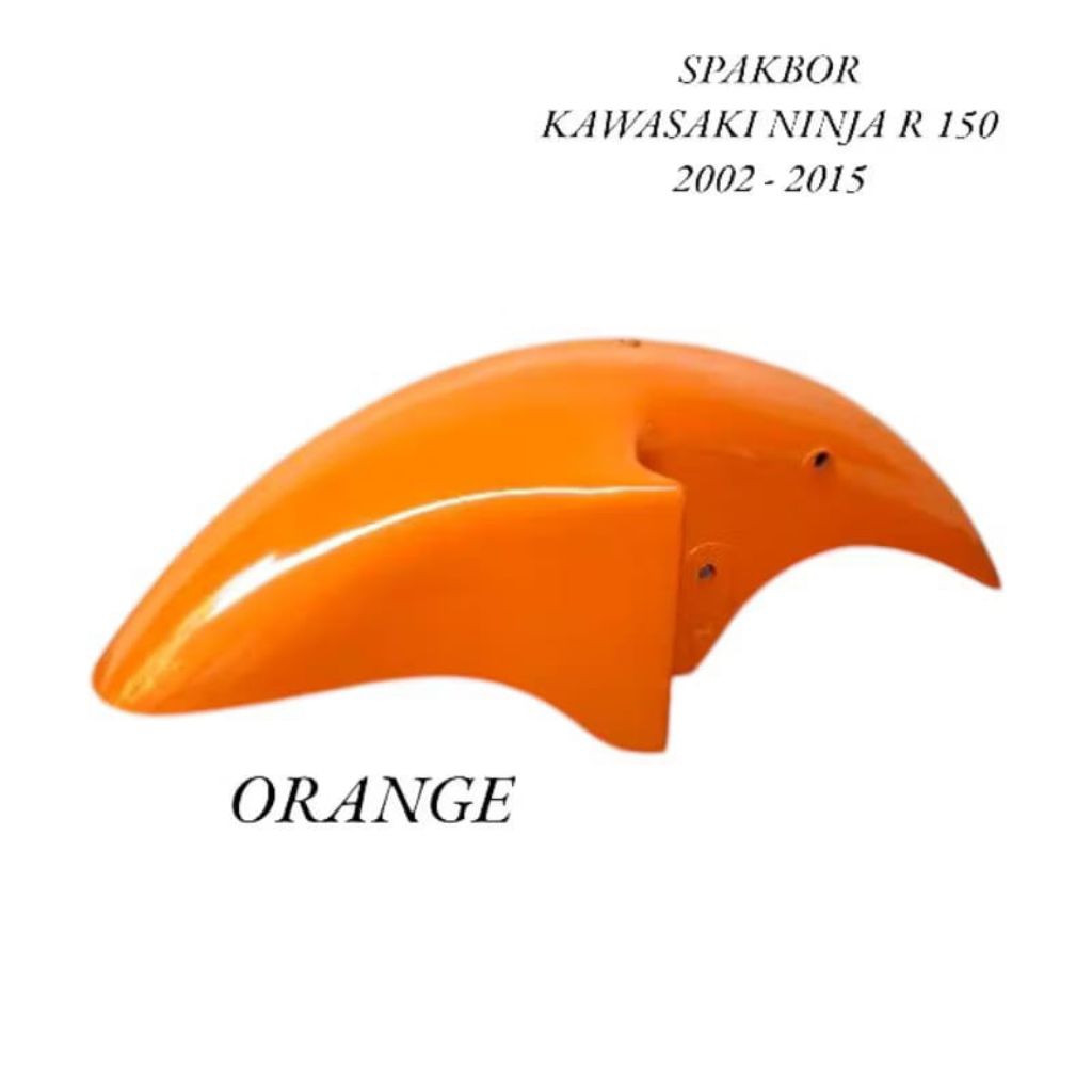 Spakbor depan ninja150R warna orange100%cat mirip original
