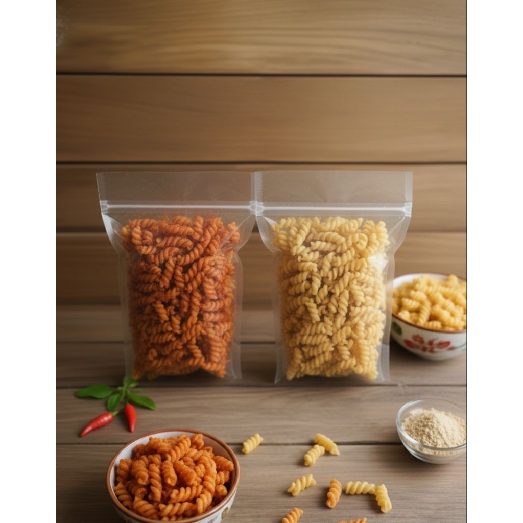 snack sehat makaroni gandum goreng 200gr || Halal