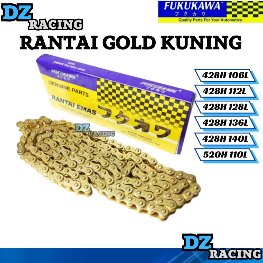 Rantai Emas Gold Fukukawa Original 428H 520H 106L 112L 128L 136L 140L