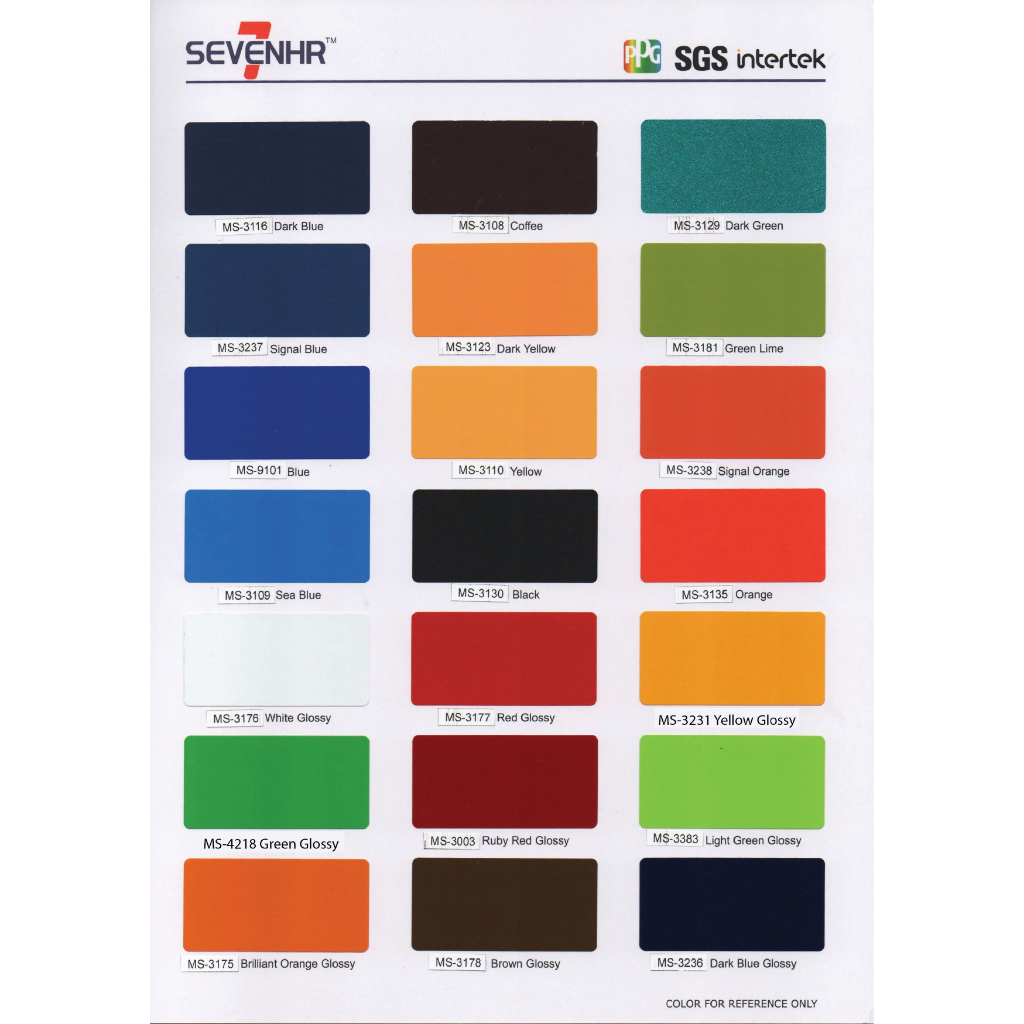 ACP Seven HR 4 mm PVDF 0.3 mm (Brush Colour) Bandung dan Cimahi (Only Material)