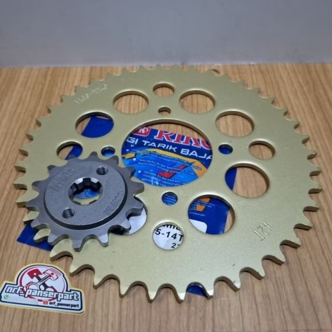 GIR SET DEPAN BELAKANG//GEAR GIGI TARIK 415-12/13/14/15 T 30/31/32/33/34/35/35/36/37/38/39/40/41/42 