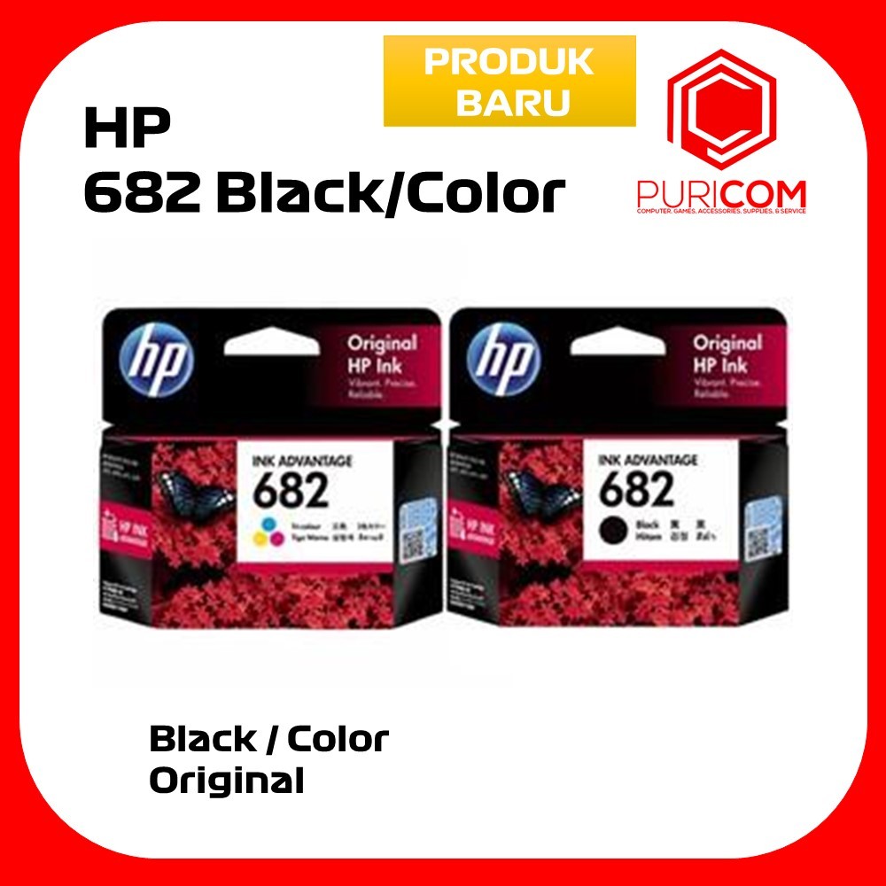 Cartridge Printer HP 682 Tinta Printer Original Ink Advantage Cartridge
