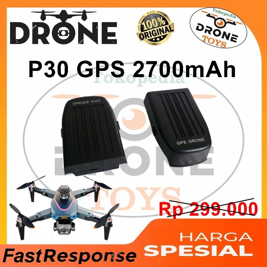 Battery Drone P30 GPS Batre 3.7V 2700mAh Original Baterai Drone P30