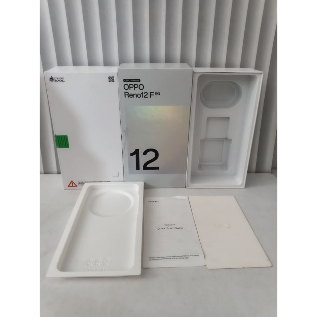 Boks Kardus Dus Hp Oppo Reno 12F 5G Original