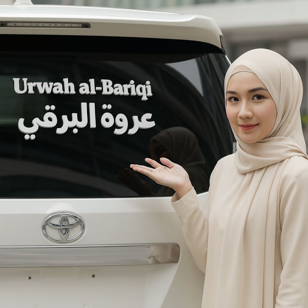 Cutting sticker Urwah Al bariqi Cutting Sticker mobil sticker kaca kaligrafi arab sticker urwah al b
