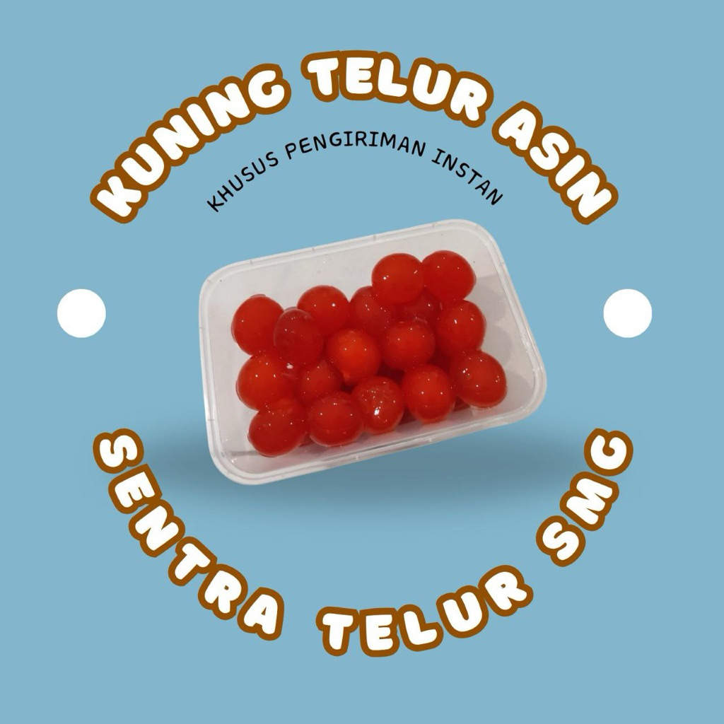 Kuning Telur Asin Mentah - Instan / Sameday