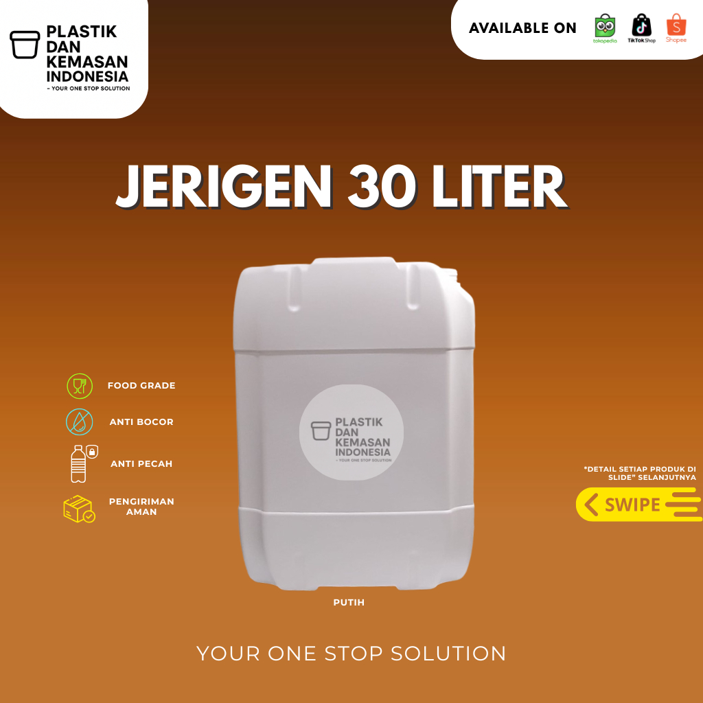 Jerigen 30 Liter Putih
