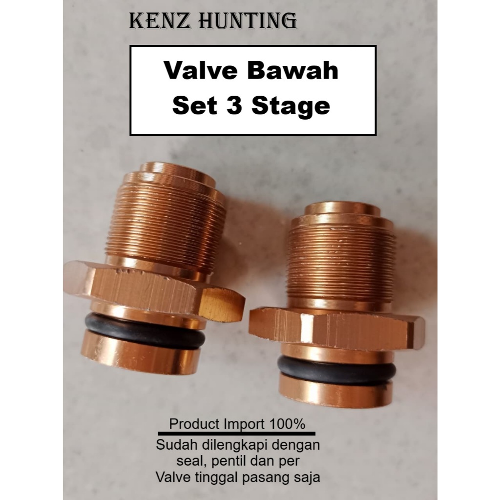 Valve Bawah Set 3 Stage, Valve Set Pompa Pcp, Kuningan Bawah Pompa Pcp