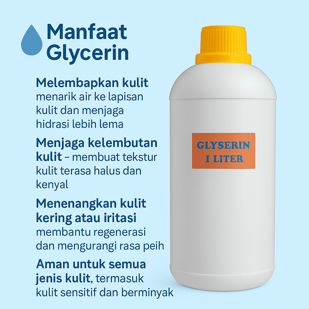 Kemasan 1 Liter GLYSERIN /  GLYCERIN / GLISEROL
