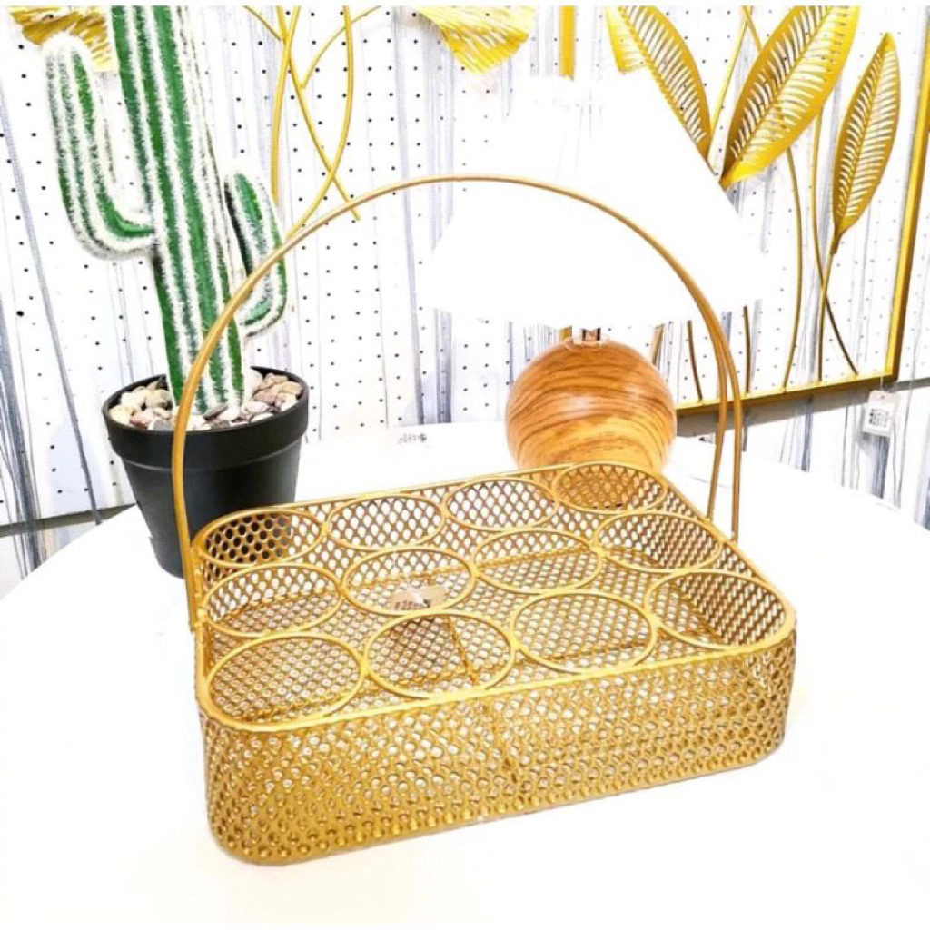 Rak aqua gelas unik/rak aqua gelas gold/rak aqua gelas