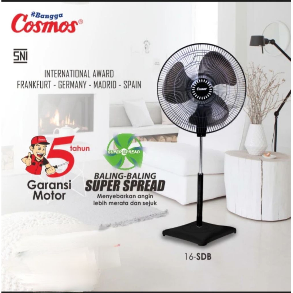 COSMOS KIPAS BERDIRI 16SDB /STANFAN COSMOS 16SDB KIPAS ANGIN MURAH