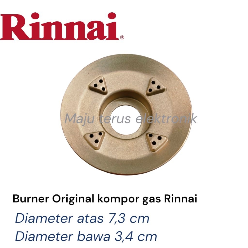 BURNER ORIGINAL KOMPOR RINNAI/BURNER KUNINGAN KOMPOR RINNAI