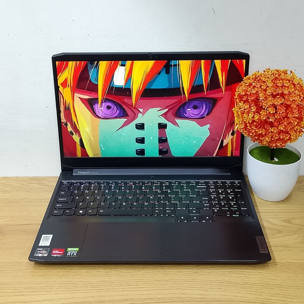 Laptop Second LENOVO IDEAPAD GAMING 3 15ACH6 Amd Ryzen 5 5600H Vga RTX 3050 (4GB) Ram16GB/Ssd512GB