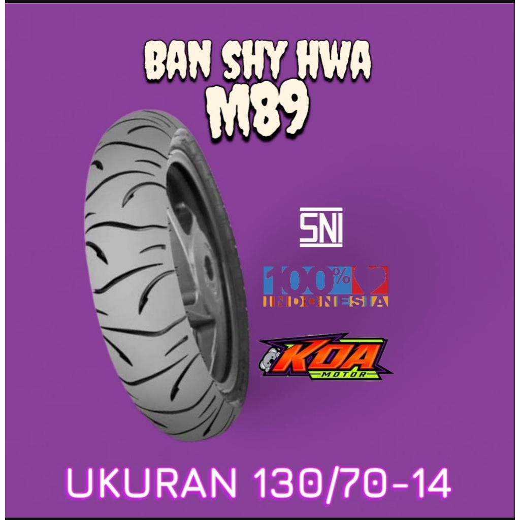 BAN MOTOR TUBLES SHYH HWA M89 70/80-14, 80/80-14, 130/70-14 BATIKAN MIZLE