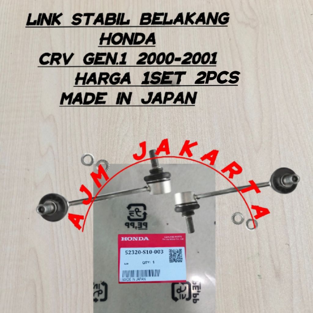 Link stabil stabilizer belakang Honda Crv gen1 gen 1 2000-2001 oem japan harga 1set