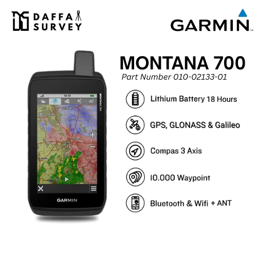 Garmin Montana 700 GPS Handheld Hiking Navigator Original - BARU