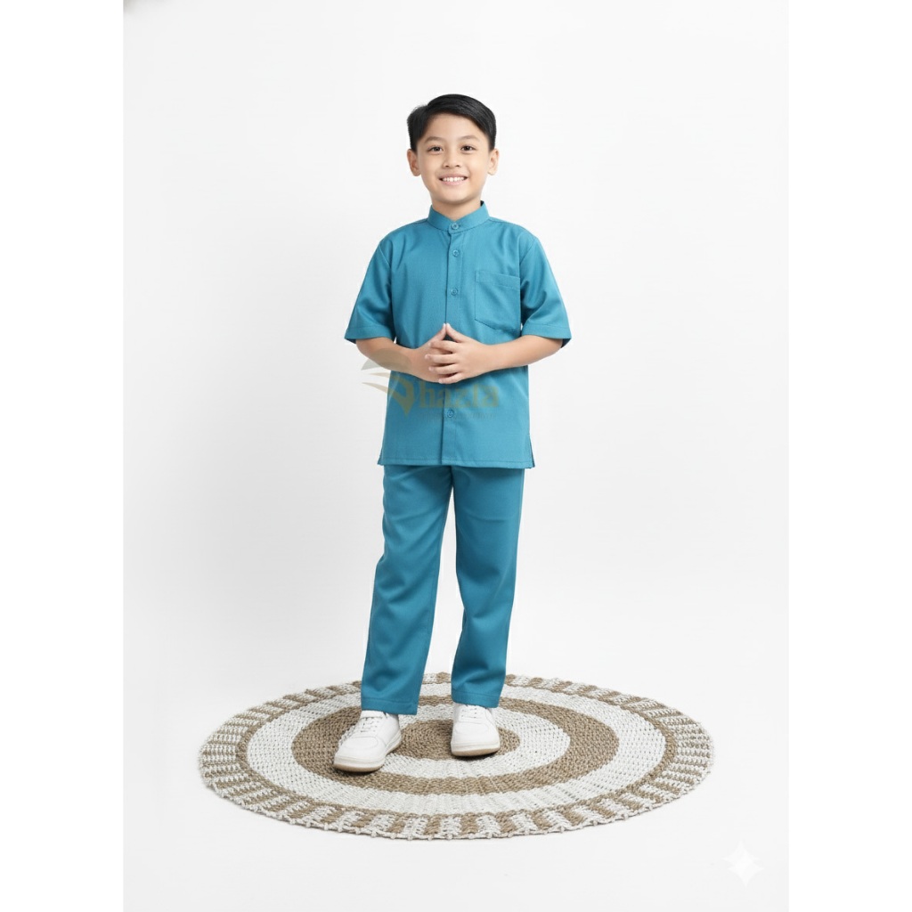 Setelan koko anak Shazfa adi phutra alzan Setelan Koko Anak Laki-laki pareasi catun kotak bahan catu