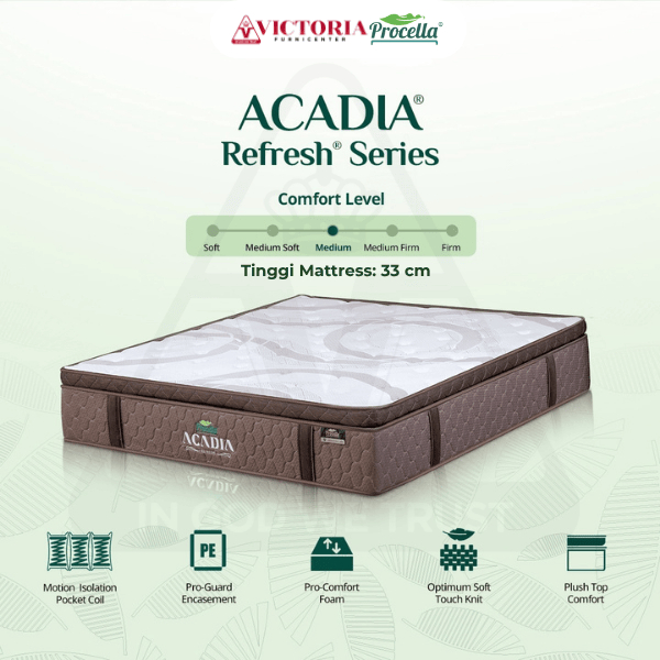 Procella Acadia 160x200 160 x 200 Mattrass Only Kasur Saja Springbed Spring Bed