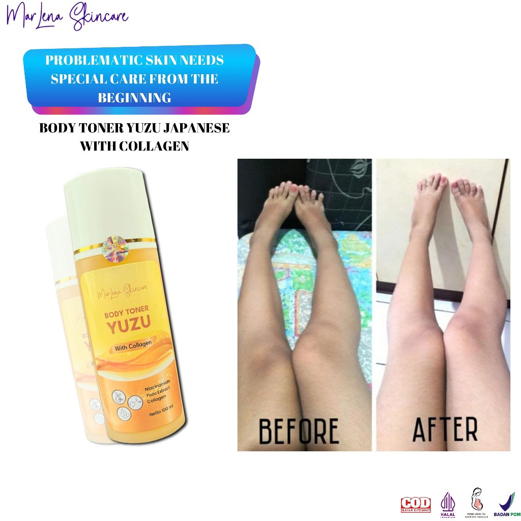 TONER KELUPAS BADAN KELUPAS LIMEYUZU WITH COLLAGEN BPOM Mengangkat Sel Kulit Mati