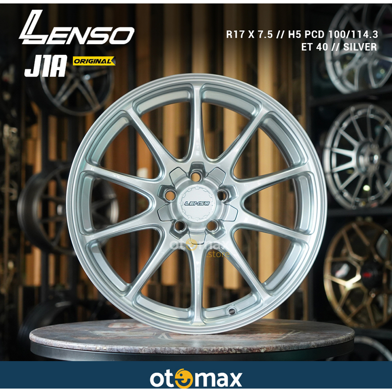 Velg Mobil Lenso J1A Original Ring 17 Silver