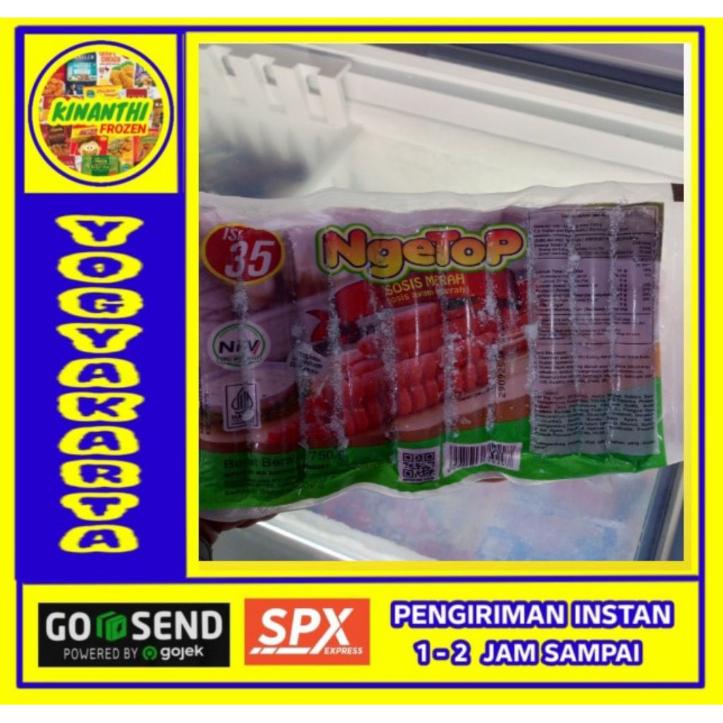 Ngetop sosis merah 700gr,Jogja Frozen