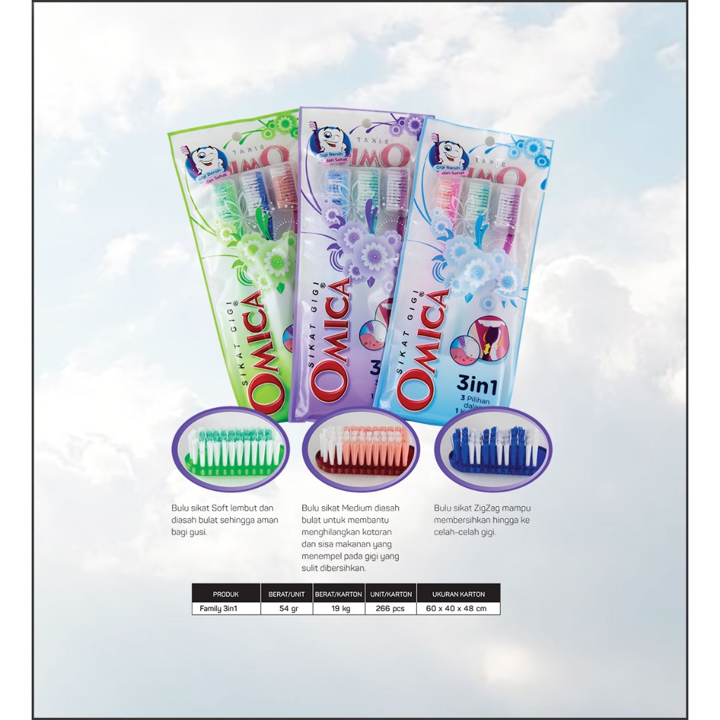 OMICA SIKAT GIGI FAMILY 3in1