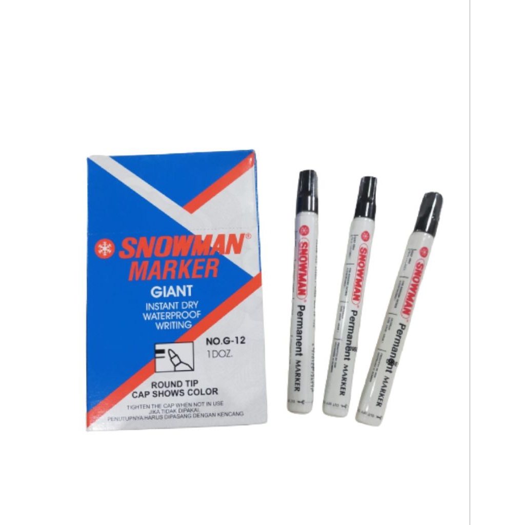 1 pak spidol Snowman