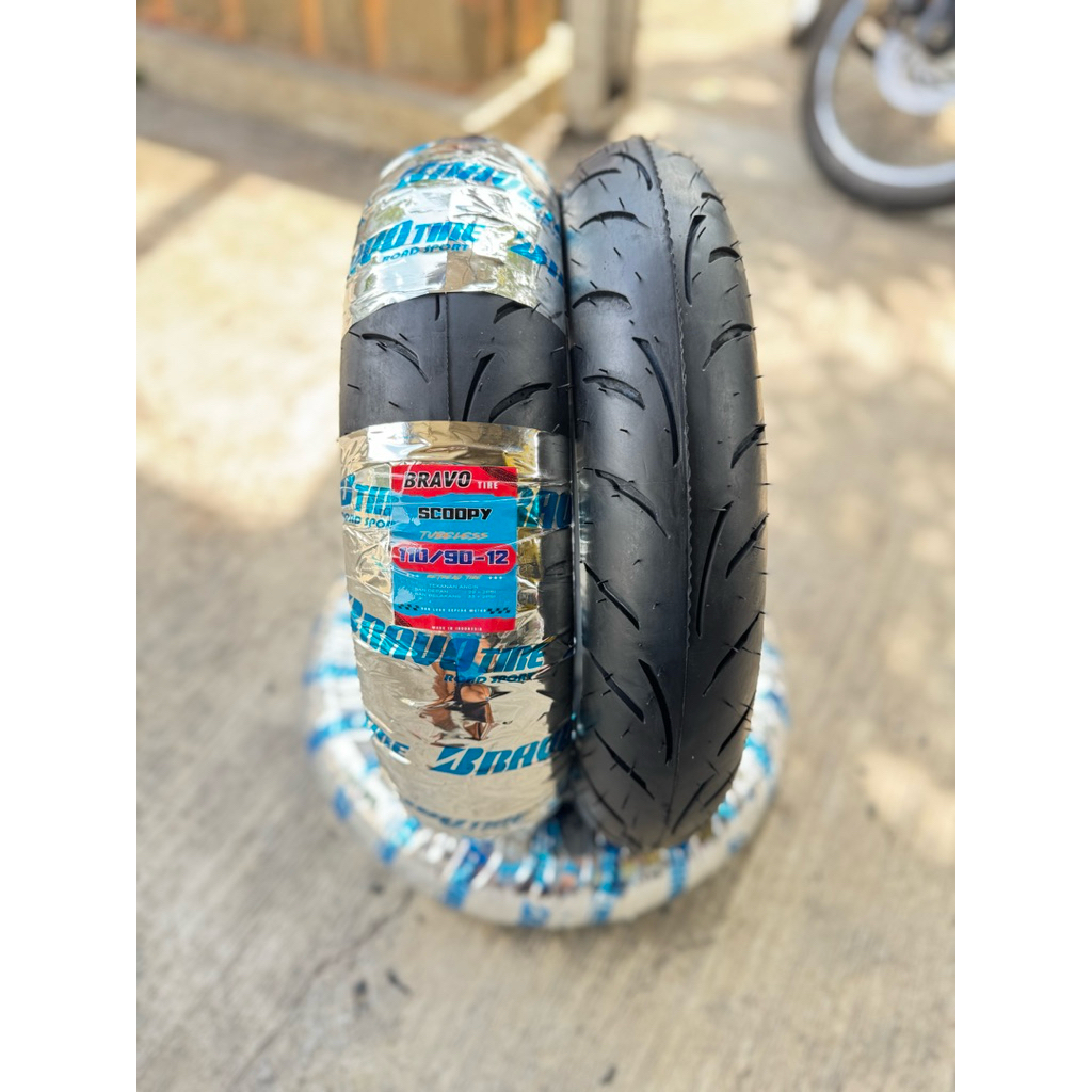 Promo ban luar tubeles  motor ring12 ukuran 110/90ban donat scupy baru firgo beat baru dll