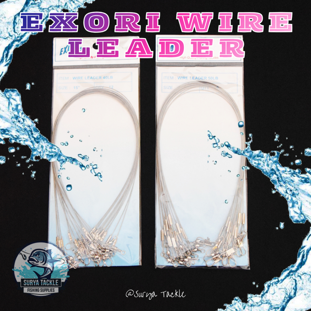 LEADER PANCING - EXORI WIRE LEADER Size 15" - Rangkaian Neklin Jadi Seling Sling