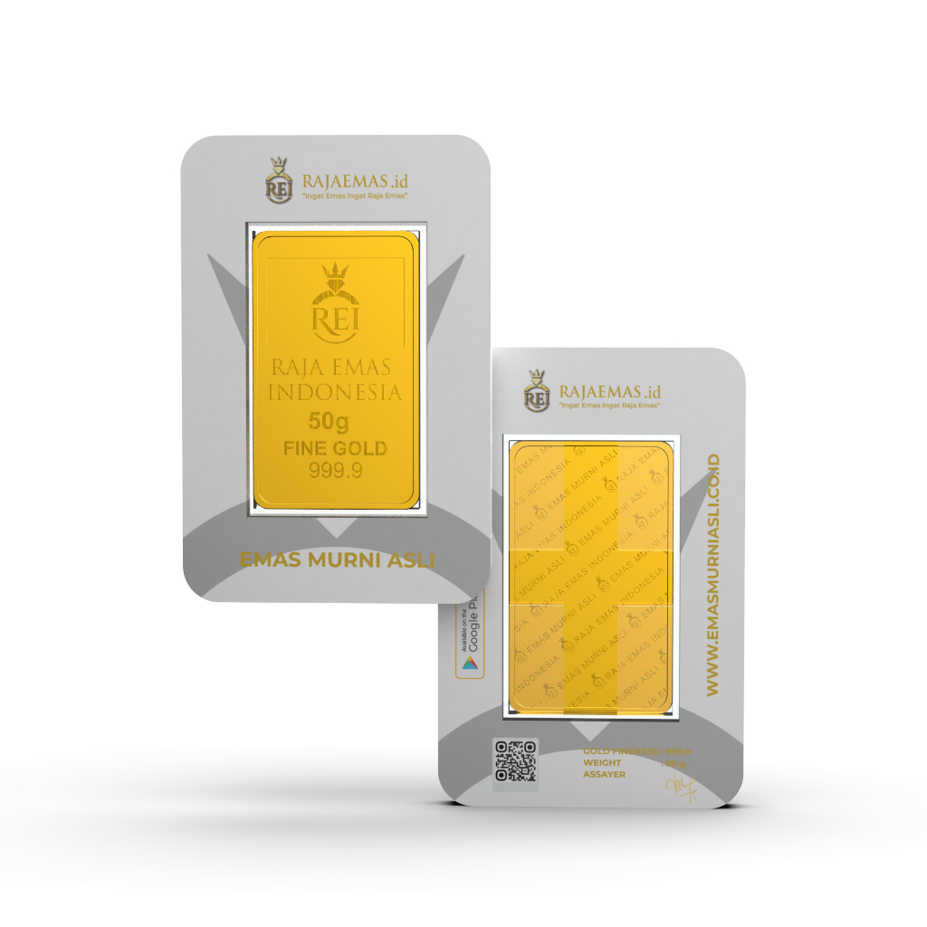 Emas Murni Asli Emas Logam Mulia 50 Gram Bersertifikat Resmi