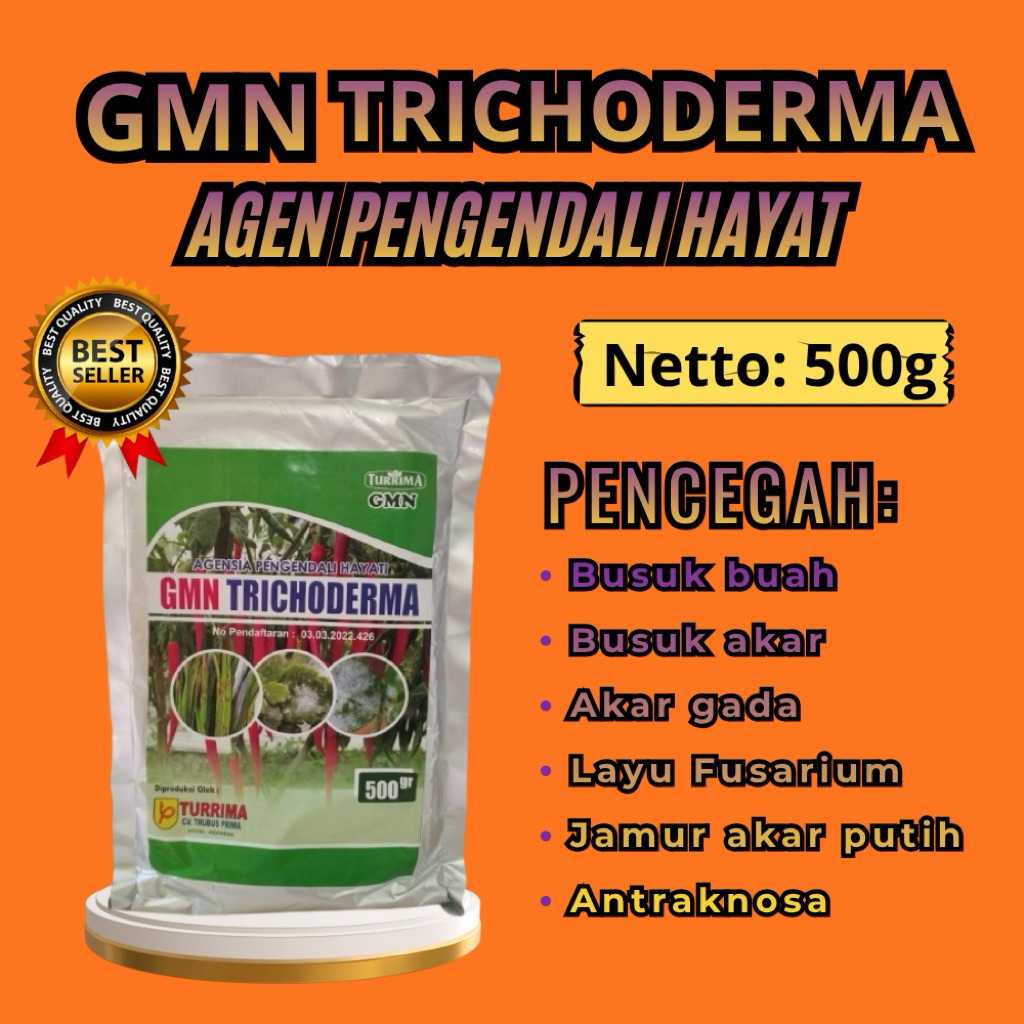 TERLARIS  Tricoderma Kocor, Tricoderma Murni Isi 500gram