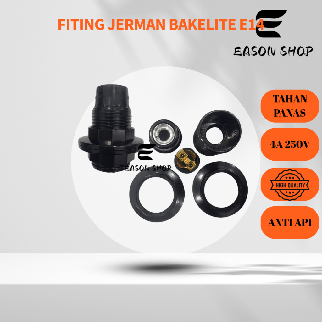 Fitting Gantung Mario jerman E14 / Fitting E14 Jerman / Fitting Lampu Gantung / Dudukan Lampu Meja E