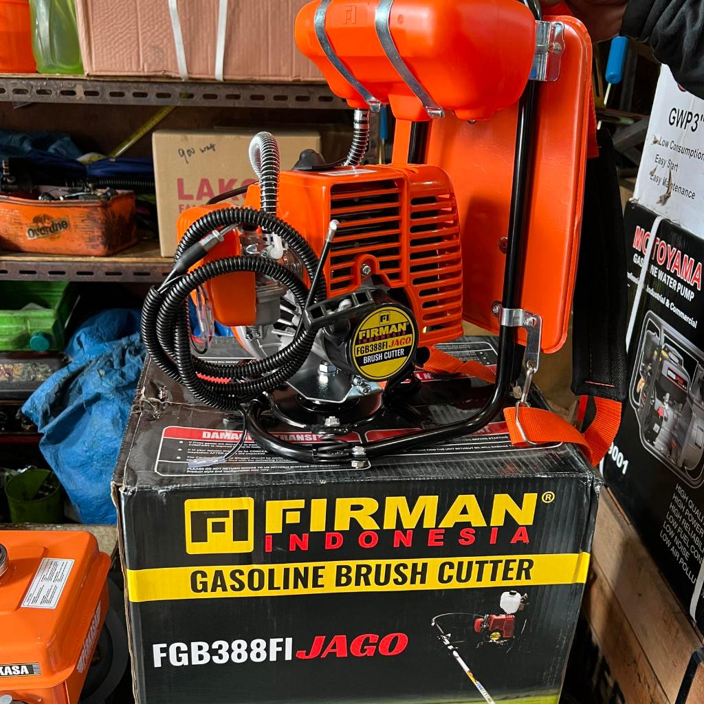 FIRMAN Mesin Potong Rumput 2Tak FGB388FI JAGO Gasoline Brush Cutter 2 Tak FGB 388 Mesin Babat Rumput