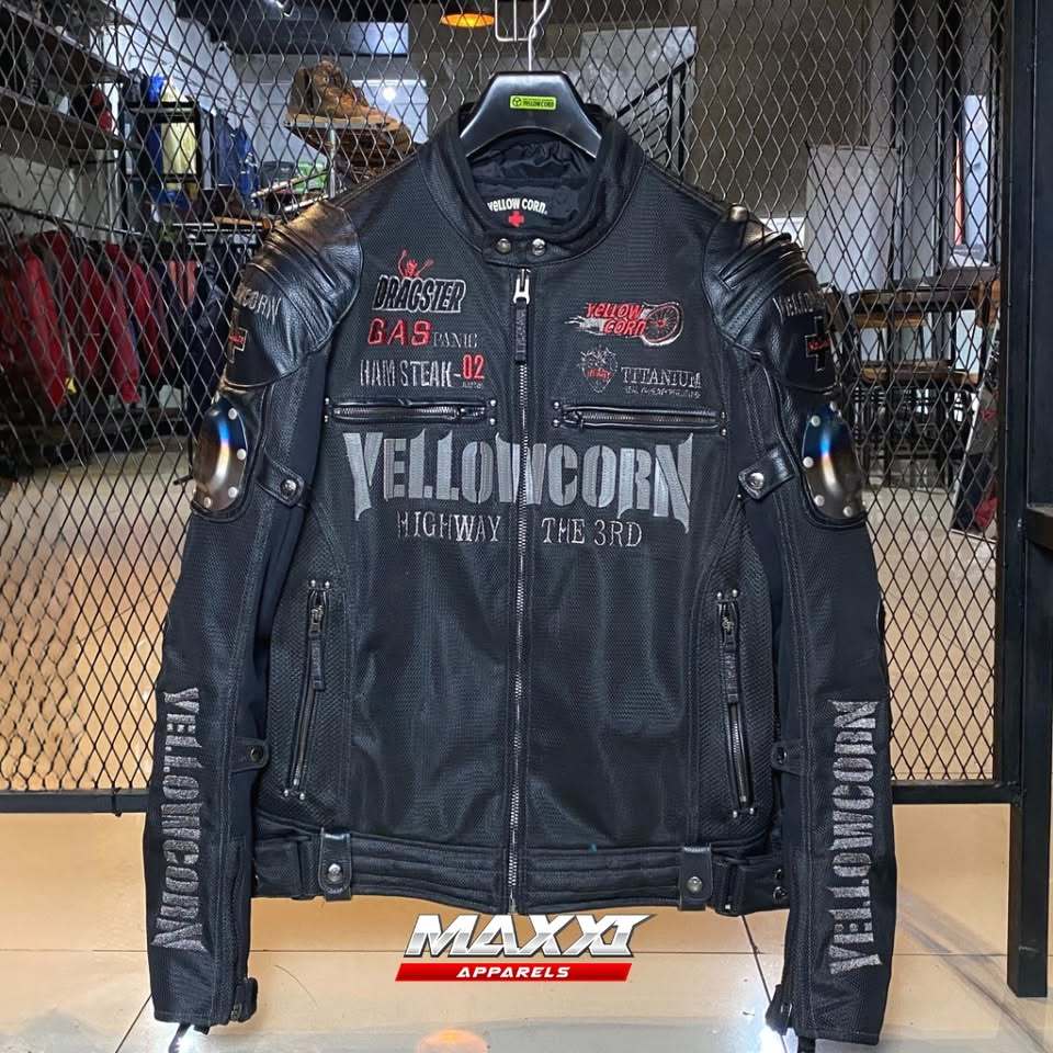 Jaket motor Yellow Corn | YB 5119 Titanium | Jaket Like New | Jaket riding pria