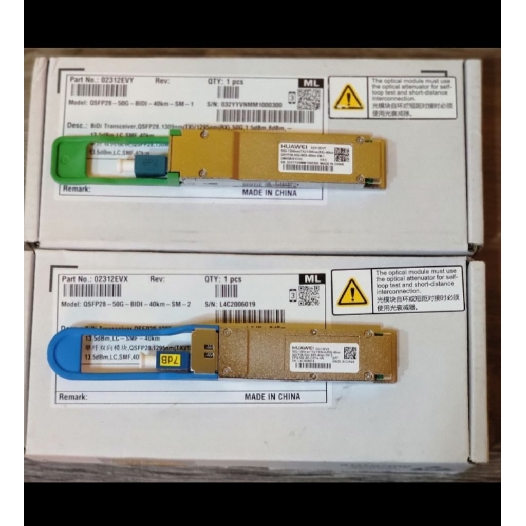 QSFP28HUAWEI BIDI 50G 40KM SINGLEMODE HARGA SEPASANG