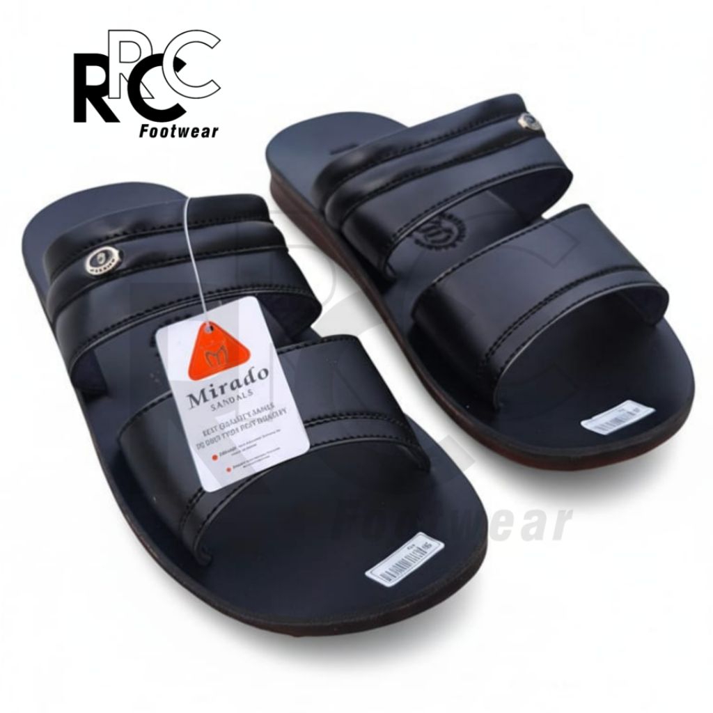 sandal sendal kulit asli mirado clasic series / sendal sndal pria terbaru kekinian / sendal kulit mi