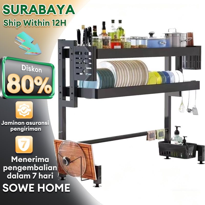 Rak Piring Wastafel Stainless steel Rak Piring Stainless Rak Cuci Piring Rak Dapur Stainless steel