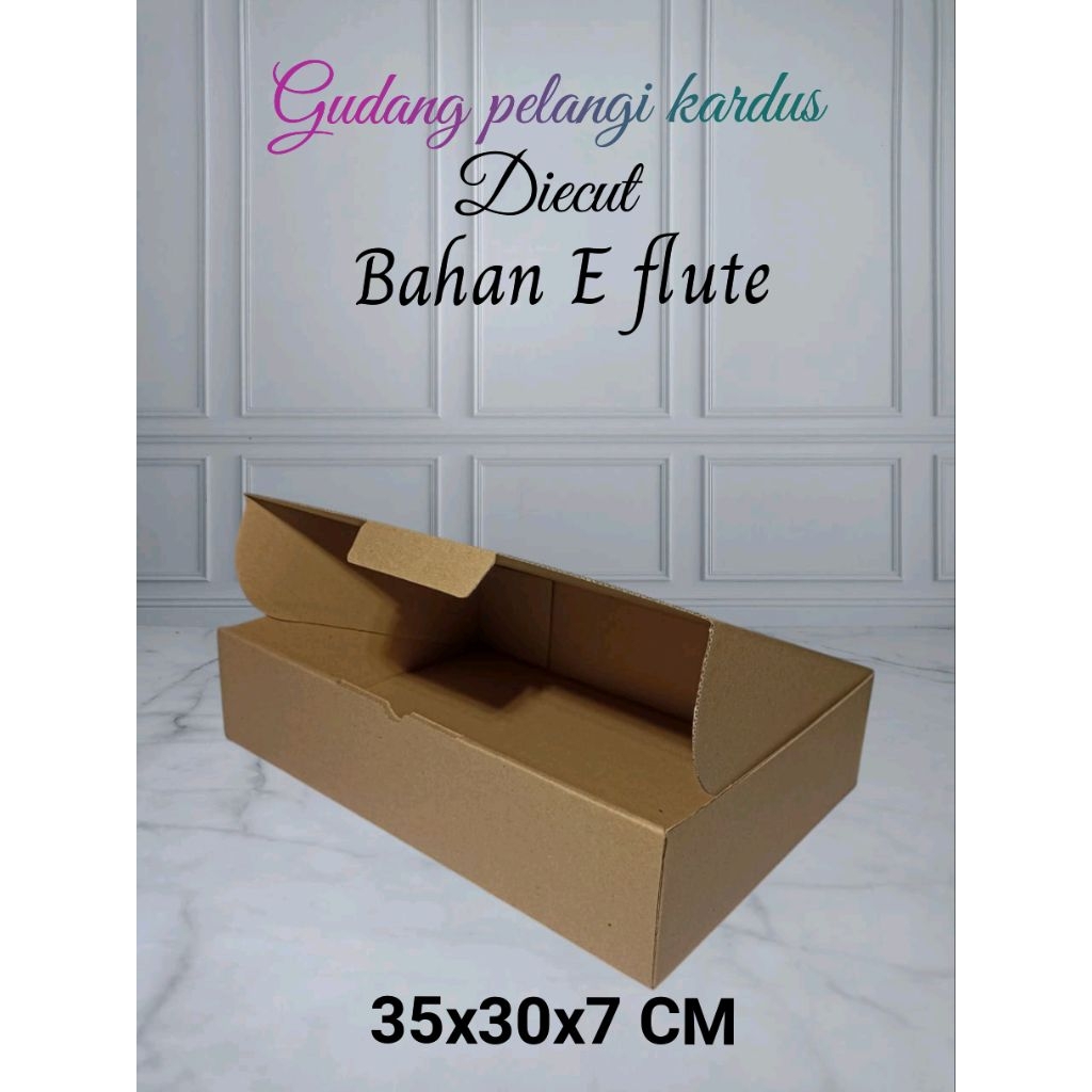 KATDUS/KARTON/BOX UK.35x30x7 CM...MODEL KARDUS PIZZA/DIECUT