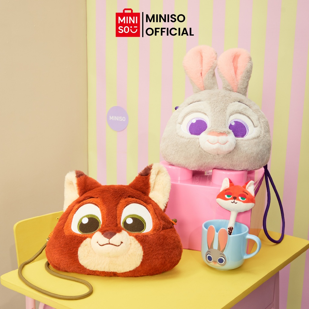 MINISO X Disney Zootopia Collection Crossbody Bag Tas Selempang Anak Dewasa Karakter Zootopia