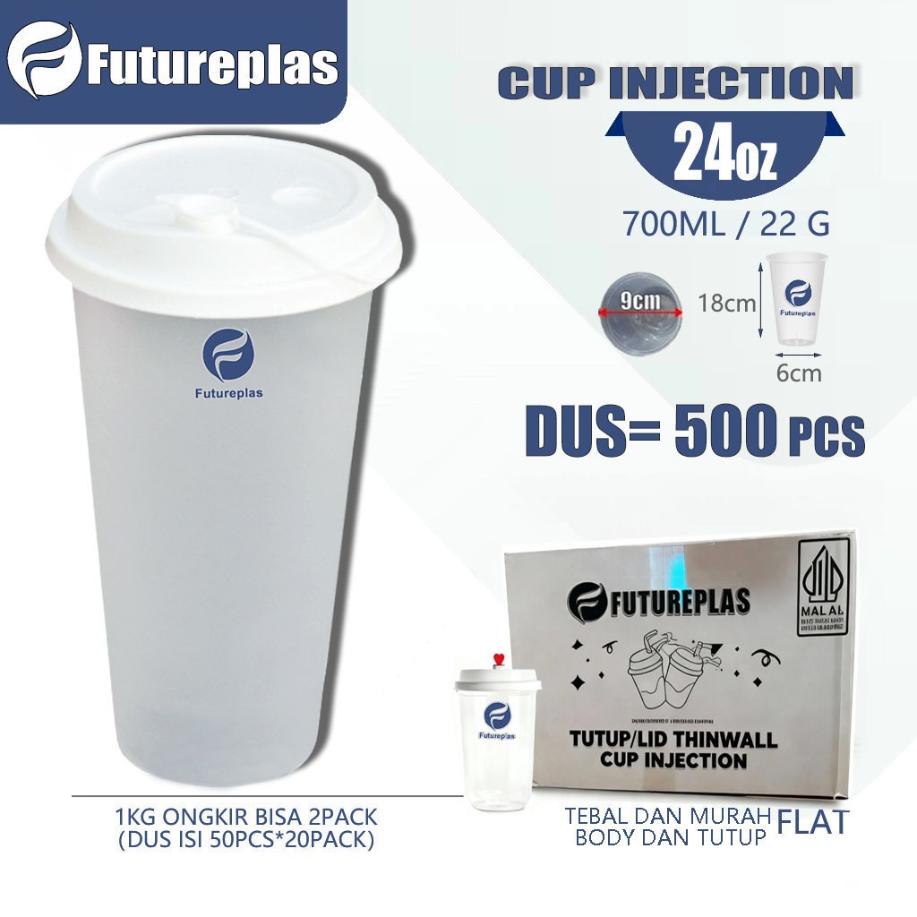 rebel heartsx FUTUREPLAS (DUS) Cup Injection 24oz 700ml / 24Oz DATAR/CUP PLASTIK DATAR / Gelas