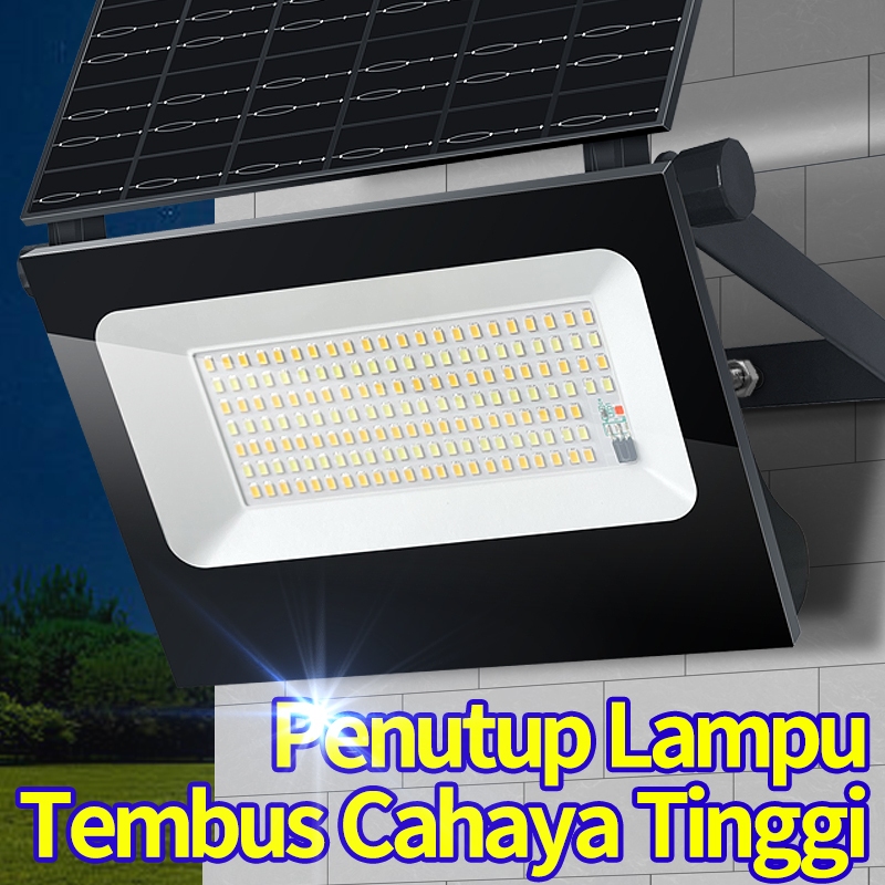 1000W Outdoor Lampu Dinding & Taman Tenaga Surya Lampu Teras, Jalan, Panel - Nyala Otomatis Saat Gel