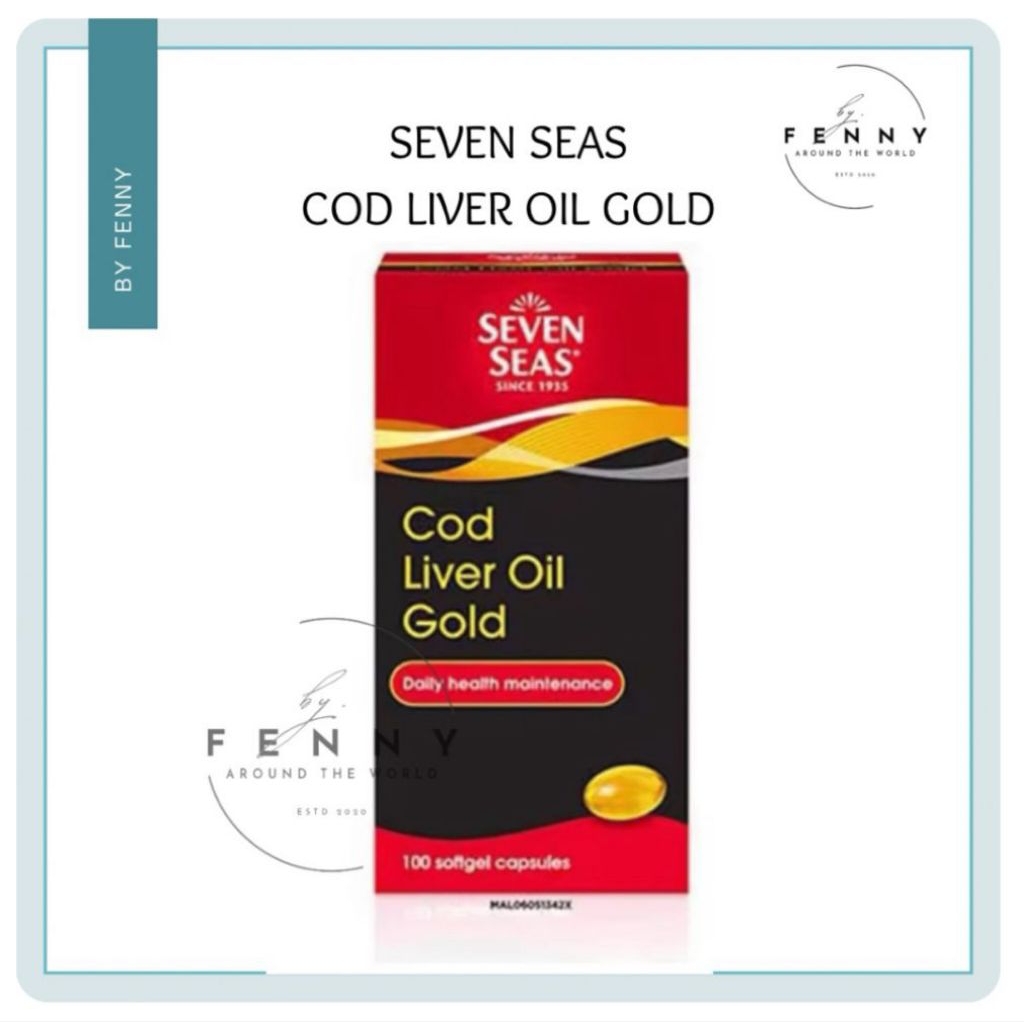 SEVEN SEAS COD LIVER OIL GOLD - Vitamin A, D, & DHA - Original Malaysia