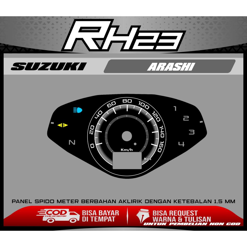 PAPAN SPEEDOMETER COSTUM SUZUKI ARASHI