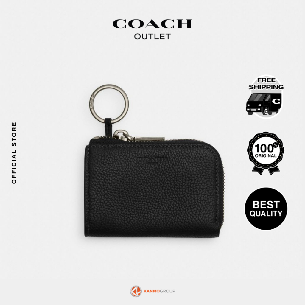 Coach Zip Key Card Case - Dompet Kartu Pria