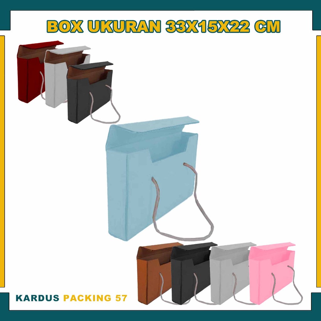 Box 33x15x22 cm/Box Tas/Kardus Polos/Box Souvenir/Box hampers