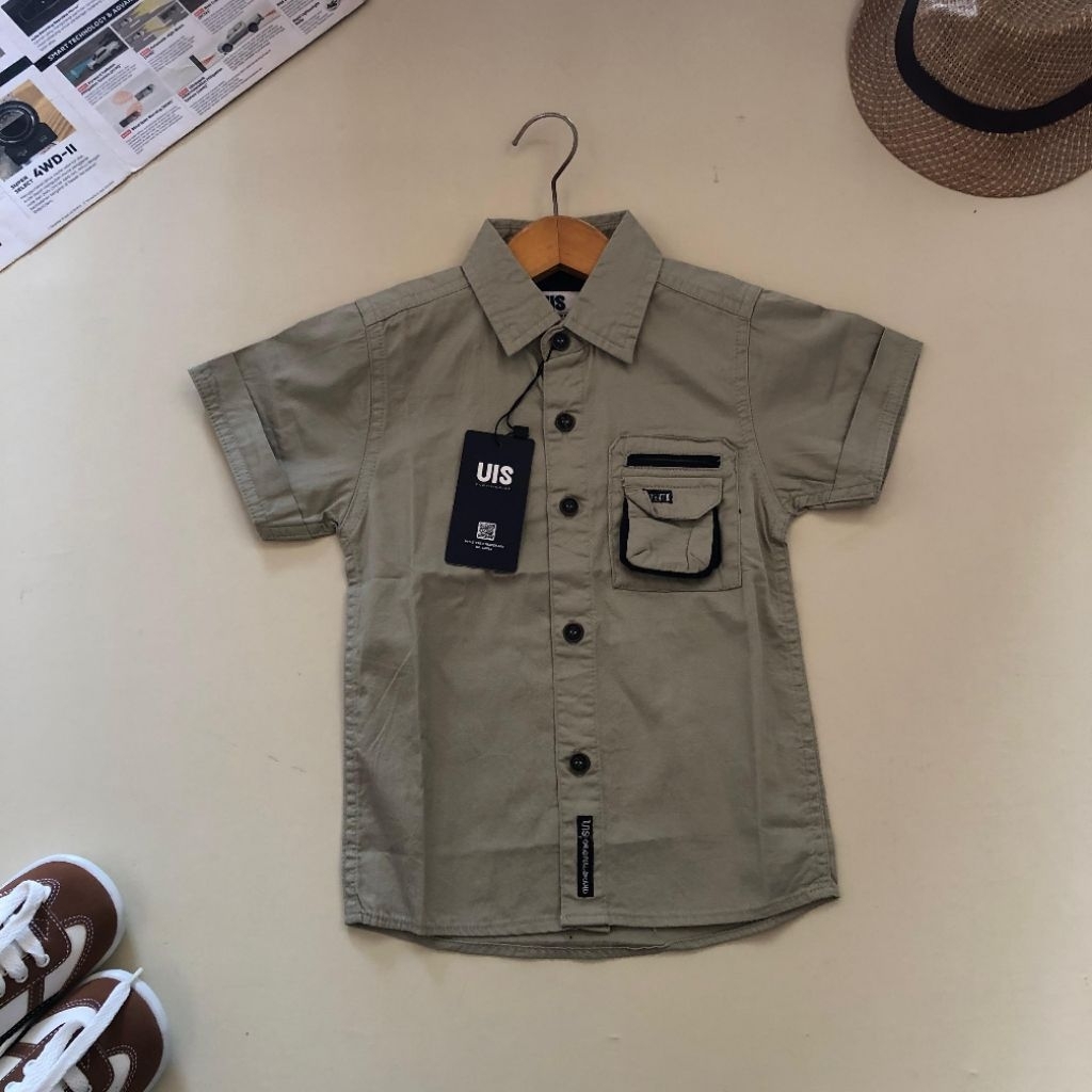 kemeja pendek anak UIS polos
