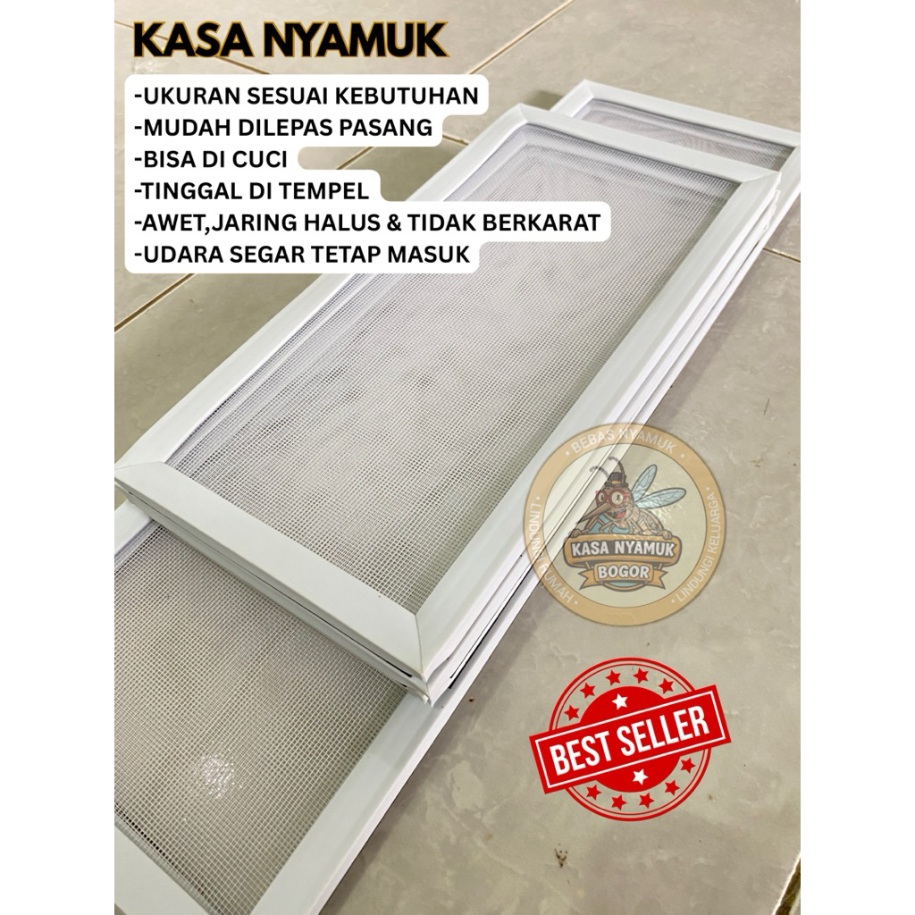 kasa nyamuk | ventilasi | pentilasi | penutup anti nyamuk | loster | kusen | jendela | aesthetic