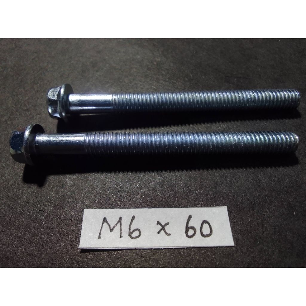 Baut, Flange Bolt M6 x 60 K8 SATUAN