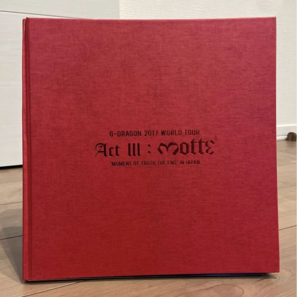 G-dragon motte act iii world tour japan ( complete set )
